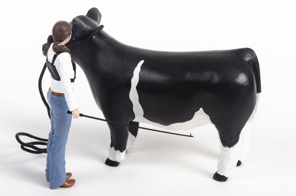 Cattle Showmen Kit: Girl Figurine and Rope Halter