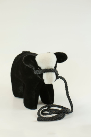 Medium Plush Black Baldy