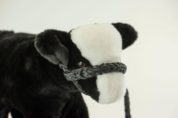 Medium Plush Black Baldy