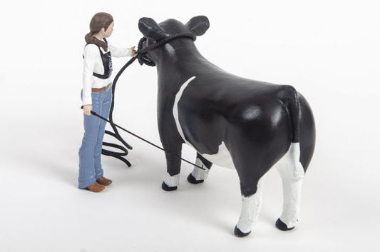 Cattle Showmen Kit: Girl Figurine and Rope Halter