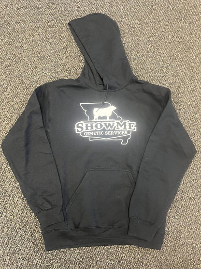 ShowMe Logo Hoodie - Black Gildan w/White Logo