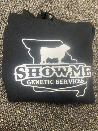 ShowMe Logo Hoodie - Black Gildan w/White Logo