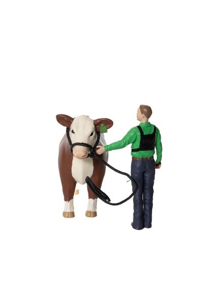 Cattle Showmen Kit: Boy Figurine and Rope Halter